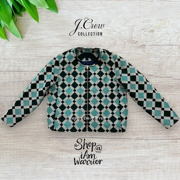 J.Crew Collection NWT jacquard jacket in moroccan diamond tile *shop@iamwarrior - Picture 6 of 12